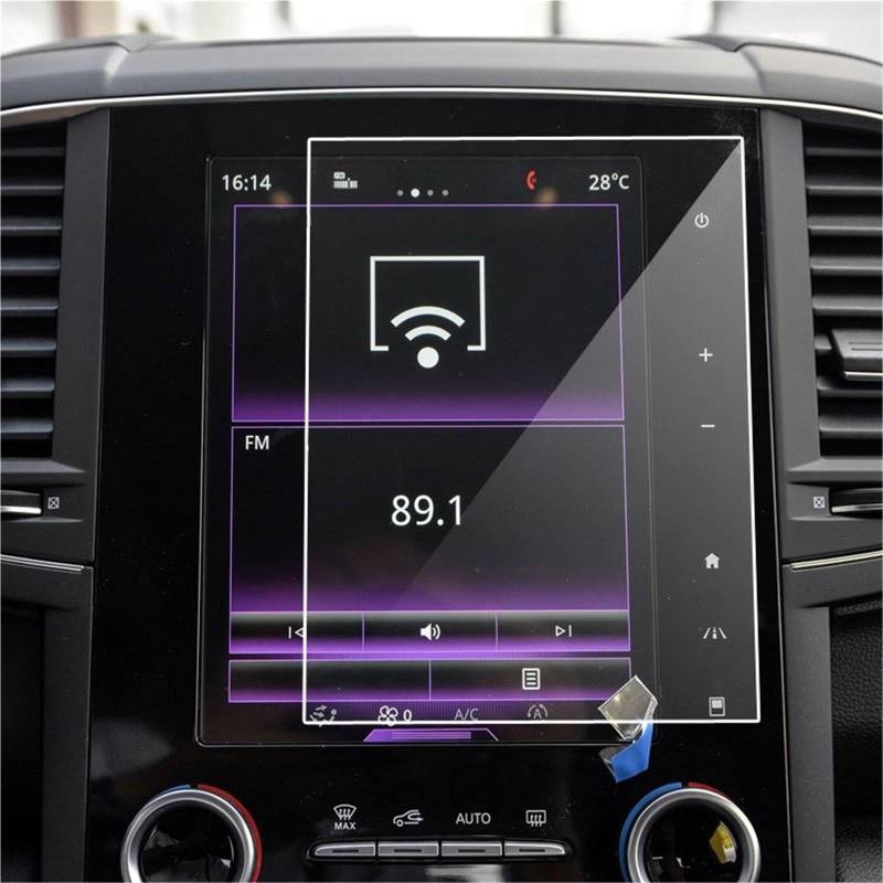 Auto Displayschutzfolie Car Navigation Screen Protector Car Interior Tempered Glass Film Für Koleos 2017 2018 2019 GPS Schutzfolie von SCUASKJ