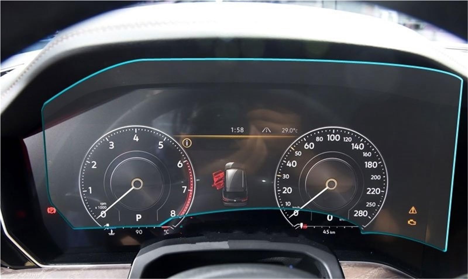 Auto Displayschutzfolie Dashboard Schutz Auto Instrument Panel Screen Protector PET Film Für VW Für Touareg 2019 2020 GPS Schutzfolie Auto Displayschutzfolie Dashboard Schutz Auto Instrument Panel Screen Protector PET Film Für VW Für Touareg 2019 2020 GPS Schutzfolie von SCUASKJ