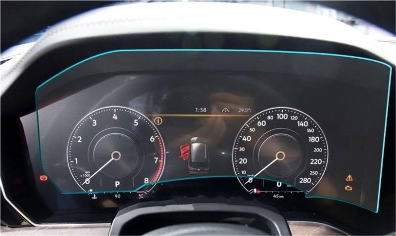 Auto Displayschutzfolie Dashboard Schutz Auto Instrument Panel Screen Protector PET Film Für VW Für Touareg 2019 2020 GPS Schutzfolie von SCUASKJ