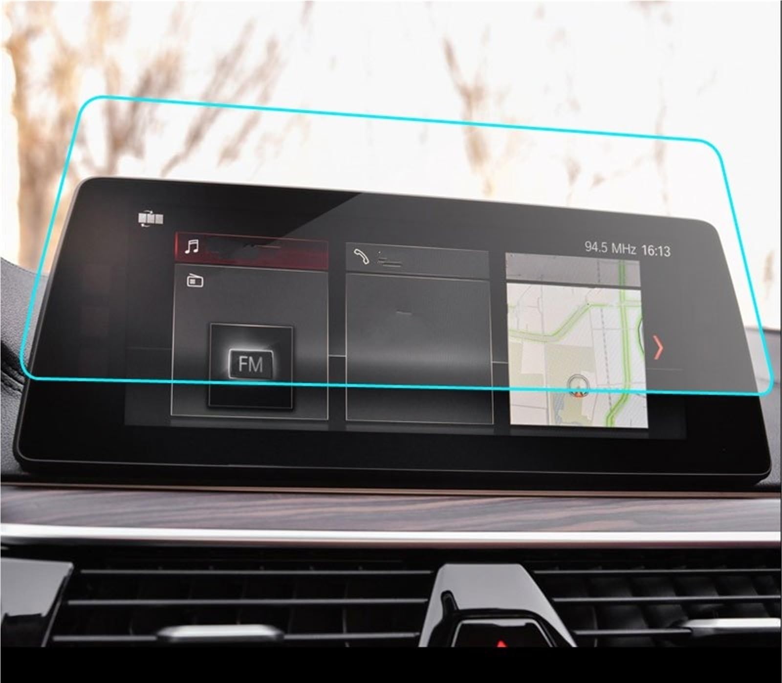 Auto Displayschutzfolie Für 5 Series G30 520 525 530 545 2018 2019 2020 2021 Gehärtetem Glas Auto Navigation Radio GPS Screen Protector GPS Schutzfolie(2018-2020) von SCUASKJ