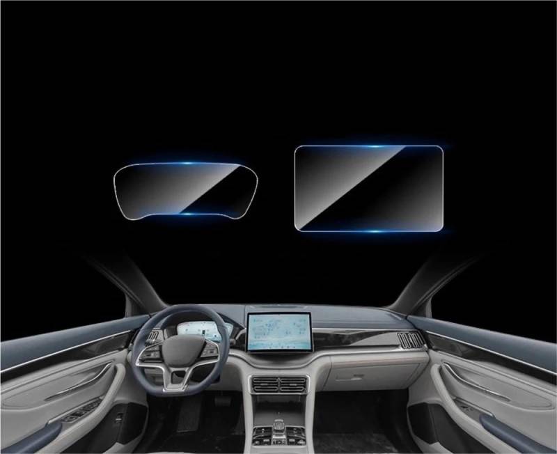 Auto Displayschutzfolie Für BYD Für Song Plus Champion Edition Displayschutzfolie Aus Gehärtetem Glas Center Control Navigation HD-Filmschutz GPS Schutzfolie(12.8 GPS) von SCUASKJ