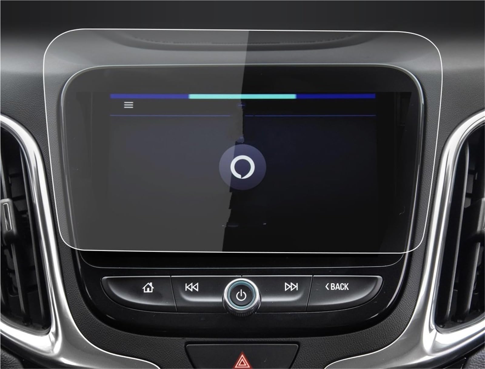 Auto Displayschutzfolie Für Chevrolet Für Equinox 2023 Display Gehärtetem Glas Schutz Film Navigation Auto Zubehör Auto Sticks Screen Protector GPS Schutzfolie(HD) von SCUASKJ