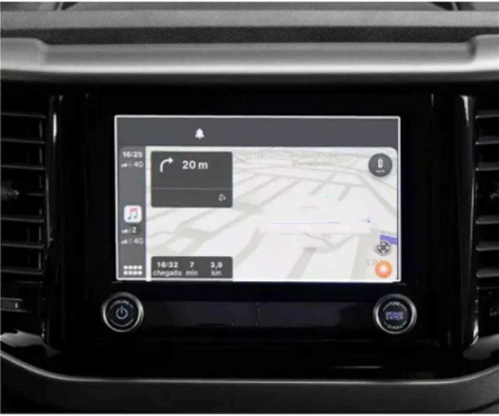 Auto Displayschutzfolie Für FIAT Für Toro 2022 2PCS PET Film Auto Navigation Displayschutzfolie Autoinnenausstattung GPS Schutzfolie(7INCH) von SCUASKJ