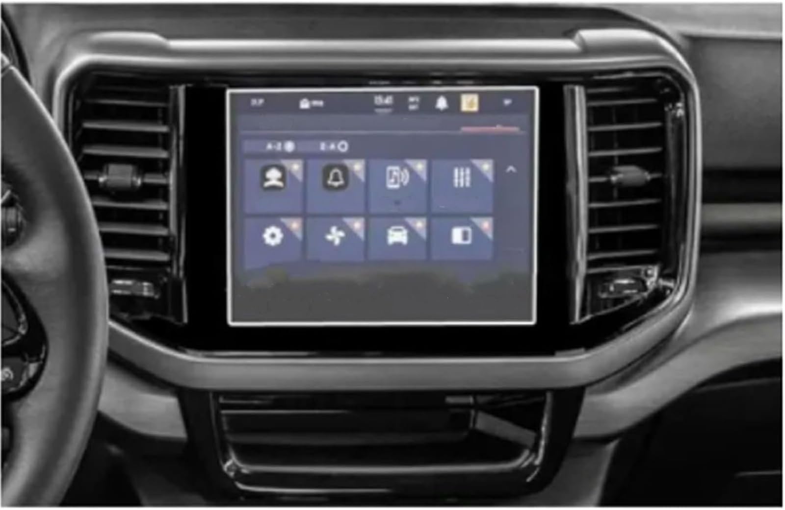 Auto Displayschutzfolie Für FIAT Für Toro 2022 2PCS PET Film Auto Navigation Displayschutzfolie Autoinnenausstattung GPS Schutzfolie(8.4INCH) von SCUASKJ