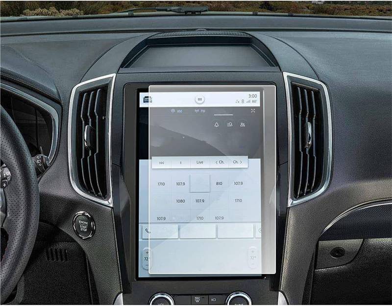 Auto Displayschutzfolie Für Ford Für Edge 2021 2022 2023 Gehärtetes Glas Film Auto Navigation 12-Zoll-Displayschutzfolie Auto-Innenausstattung GPS Schutzfolie von SCUASKJ