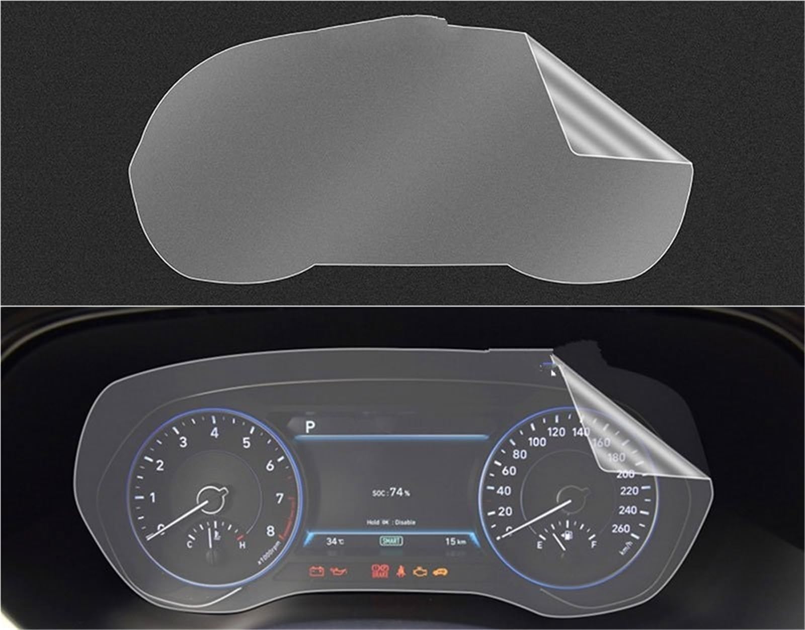 Auto Displayschutzfolie Für Hyundai Für Palisade 2020 2021 TPU Film Screen Protector 12,3 Zoll Auto Dashboard LCD Instrument Display Protector GPS Schutzfolie Auto Displayschutzfolie Für Hyundai Für Palisade 2020 2021 TPU Film Screen Protector 12,3 Zoll Auto Dashboard LCD Instrument Display Protector GPS Schutzfolie von SCUASKJ