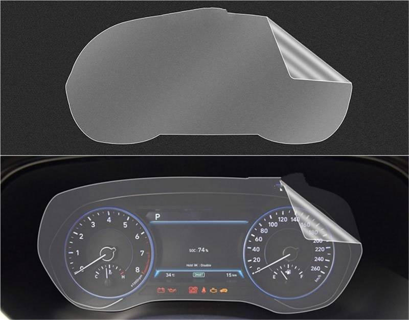 Auto Displayschutzfolie Für Hyundai Für Palisade 2020 2021 TPU Film Screen Protector 12,3 Zoll Auto Dashboard LCD Instrument Display Protector GPS Schutzfolie von SCUASKJ