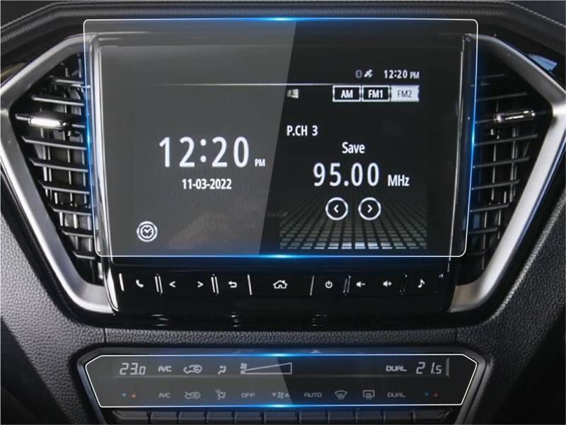 Auto Displayschutzfolie Für Isuzu Für D-MAX 2023 Autoaufkleber Displayschutzfolie Konsole Gehärtetem Glas Navigator Schutzfolie GPS Schutzfolie(2020-2023 1SET HD) von SCUASKJ