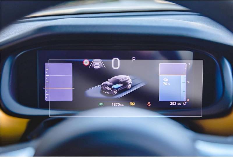 Auto Displayschutzfolie Für Jeep Für Avenger 2023 2024 2 PCS PET Screen Protector Film 10,25 Zoll Auto Dashboard LCD Instrument Zubehör GPS Schutzfolie von SCUASKJ