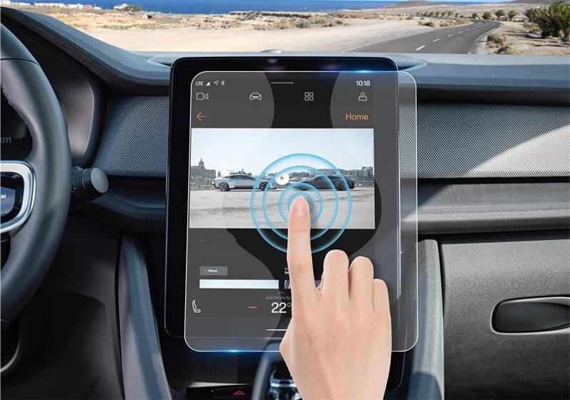 Auto Displayschutzfolie Für Polestar 2 2023 Touchscreen 11,2-Zoll-Schutzglas Aus Gehärtetem Glas Zubehör GPS-Navigationsdisplay Schutzfolie GPS Schutzfolie von SCUASKJ