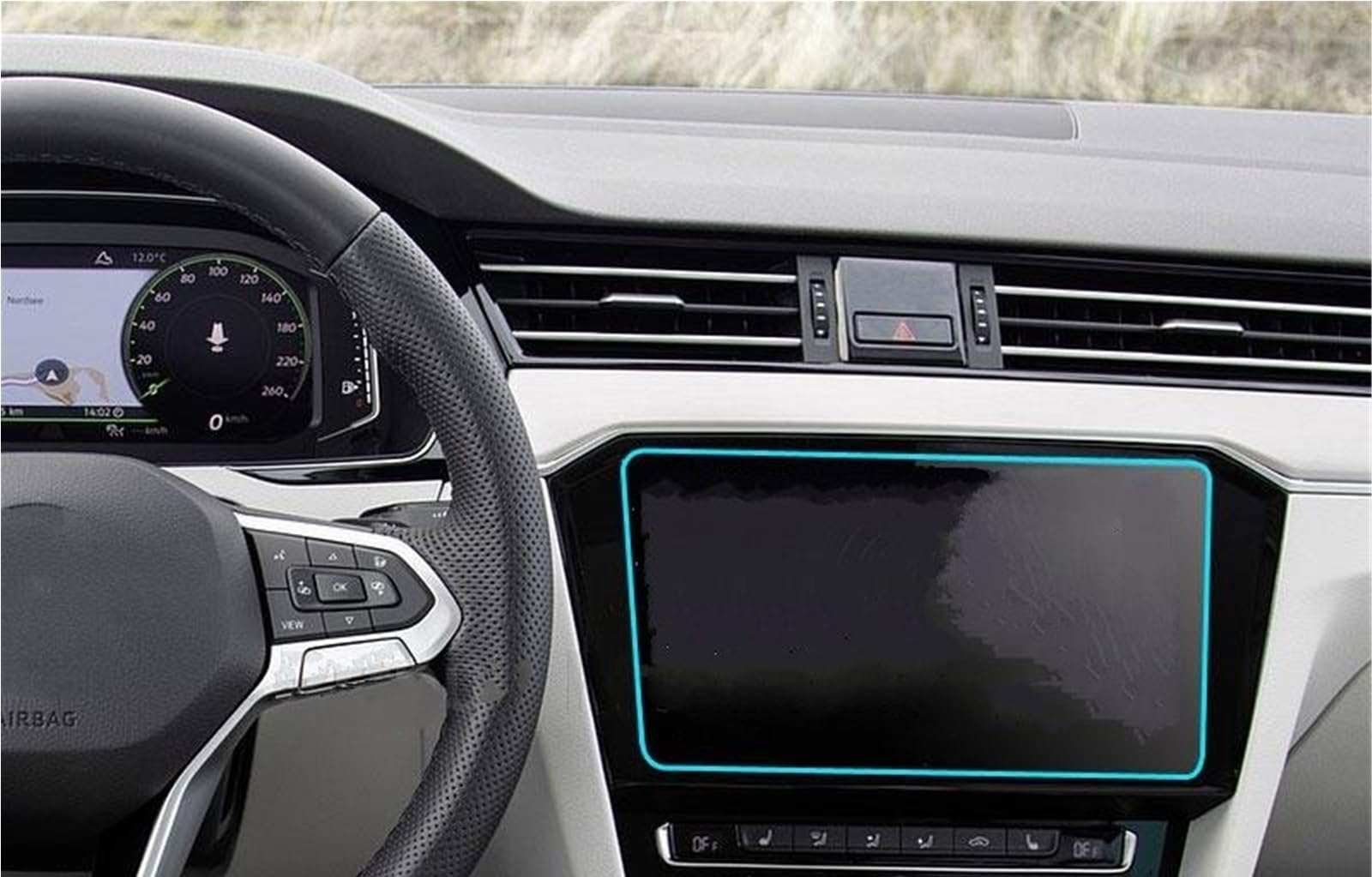 Auto Displayschutzfolie Für VW Für Passat Für Alltrack 2020 2021 Auto Navigation Gehärtetes Glas LCD Screen Schutzfolie Aufkleber Dashboard Schutz GPS Schutzfolie(for GPS) von SCUASKJ