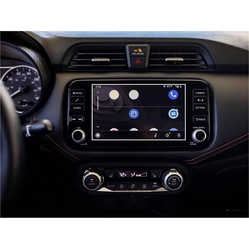 Auto Displayschutzfolie Gehärtetem Glas Bildschirm Schutz Film Auto GPS Navigation Aufkleber Screen Protector Für Nissan Für Versa 2023 GPS Schutzfolie von SCUASKJ