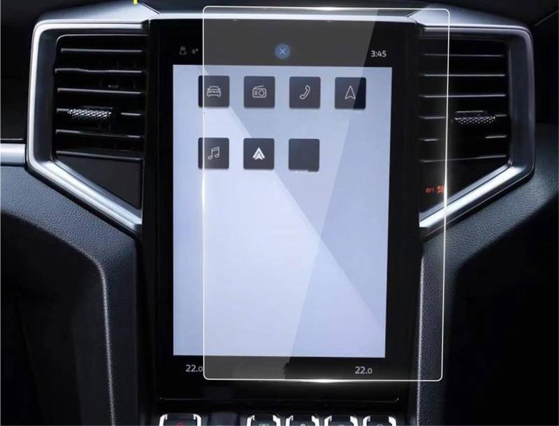 Auto Displayschutzfolie Gehärtetem Glas Schutz Film Navigation Auto Aufkleber Screen Protector Dash Für VW Für Amarok 2023 GPS Schutzfolie(HD) von SCUASKJ
