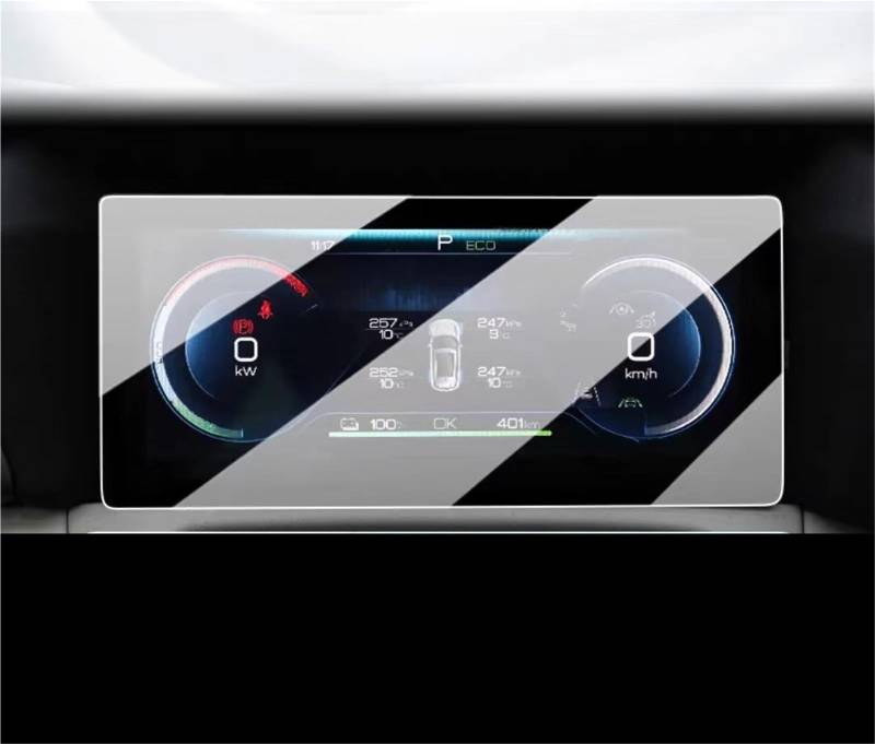 Auto Displayschutzfolie LCD-Autoradio 12,8 Zoll GPS-Navigation Gehärtetes Glas Und Armaturenbrett-Bildschirmschutzfolie Für BYD Für Yuan UP 2024 GPS Schutzfolie(Dashboard) von SCUASKJ