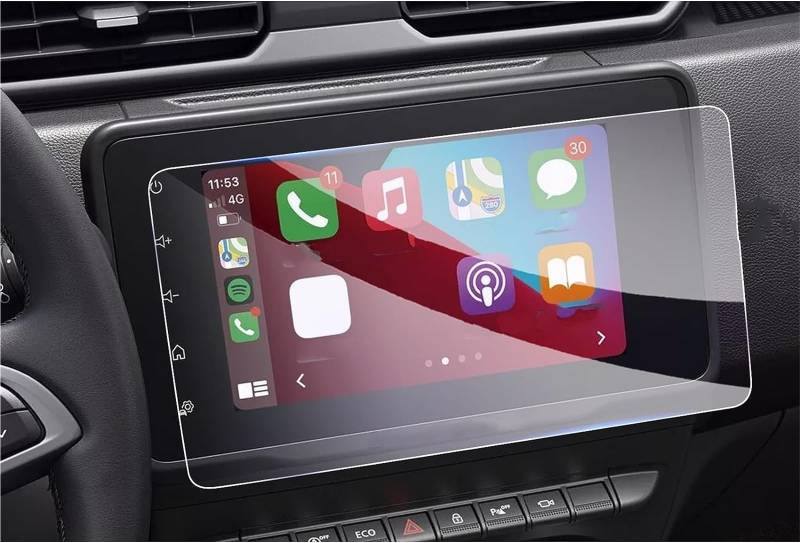 Auto Displayschutzfolie LCD-Autoradio-GPS-Navigationsbildschirm-Filmschutz 2PCS PET-Bildschirmschutz Für Dacia Für Duster 2022 2023 8 Zoll GPS Schutzfolie von SCUASKJ