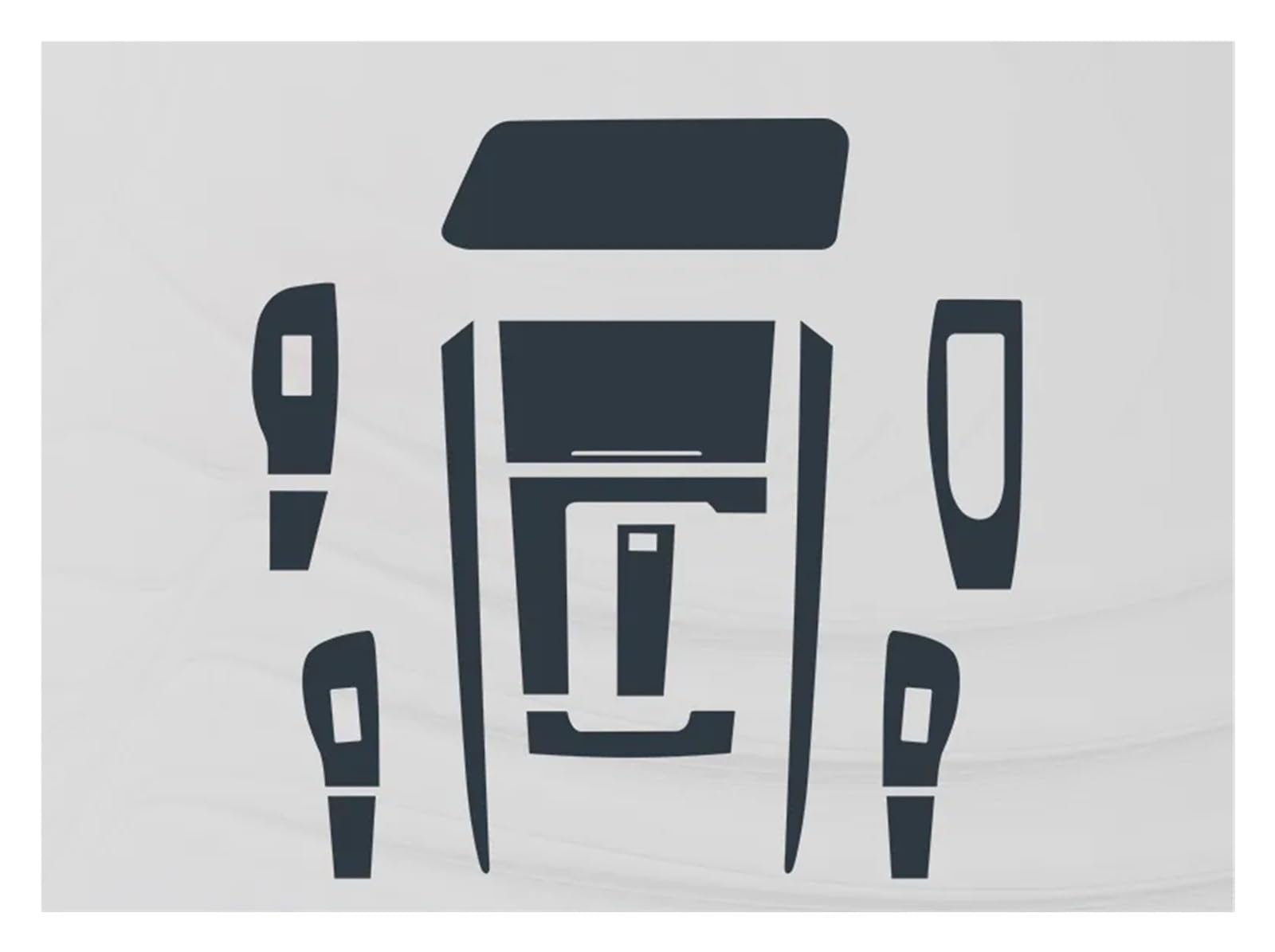 Auto Displayschutzfolie Navigation Center Console Gear Panel Screen TPU Auto-Innenschutzfolie Anti-Kratz-Reparaturaufkleber Für Mazda Für CX30 2020 GPS Schutzfolie(Style C for RHD) von SCUASKJ