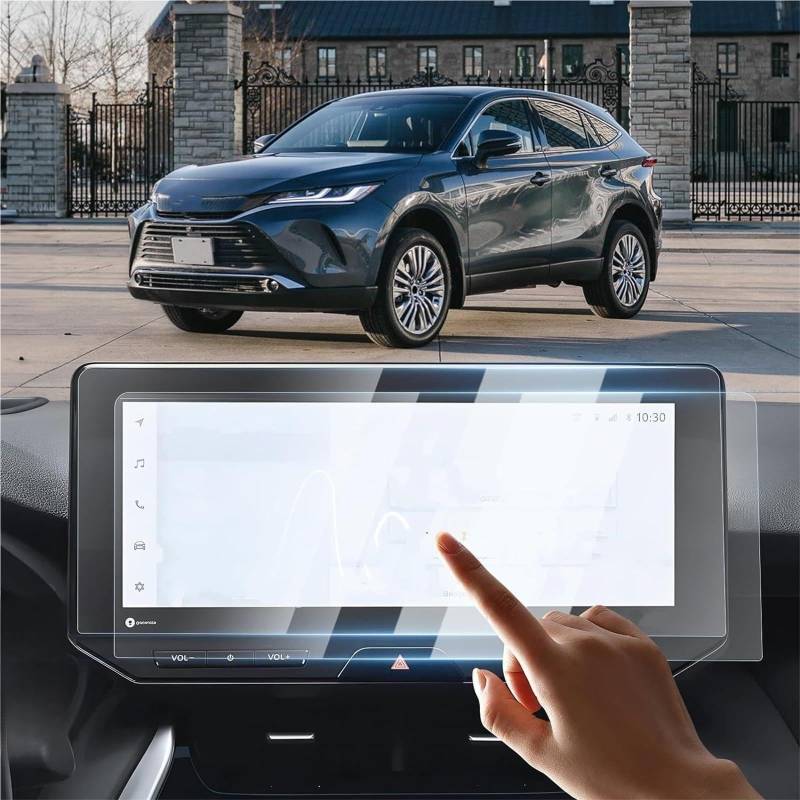 Auto Displayschutzfolie Navigation Gehärtetem Glas 12,3 Zoll GPS Screen Protector Display-schutzfolie Für Toyota Für Venza 2021 2022 2023 2024 GPS Schutzfolie von SCUASKJ