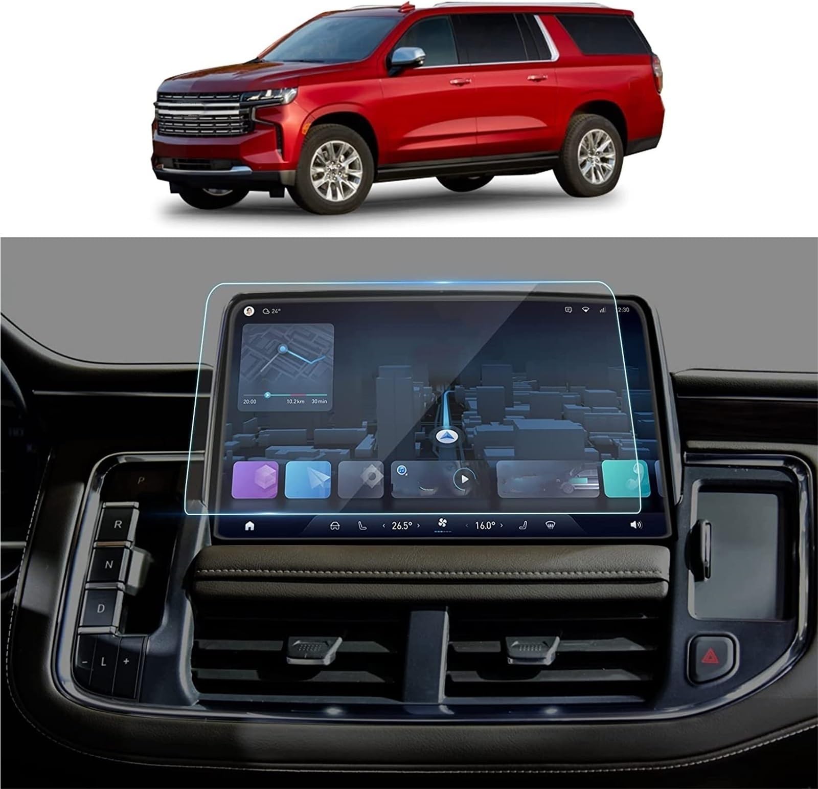 Auto Displayschutzfolie Navigation Gehärtetem Glas Touchscreen Protector Für GMC Für Yukon 2021 2022 2023 10,2 Zoll GPS Schutzfolie Auto Displayschutzfolie Navigation Gehärtetem Glas Touchscreen Protector Für GMC Für Yukon 2021 2022 2023 10,2 Zoll GPS Schutzfolie von SCUASKJ