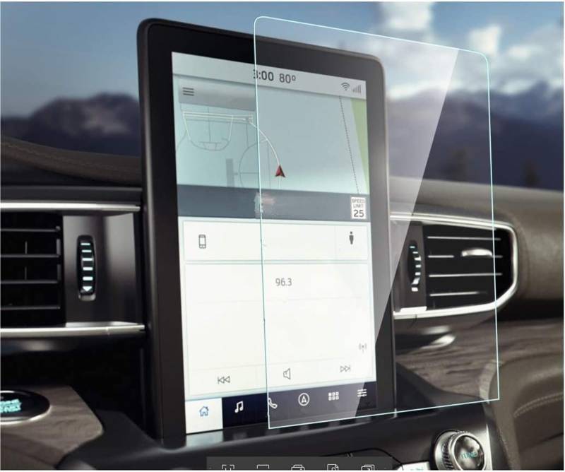 Auto Displayschutzfolie PET-Film-Autonavigation 10,1-Zoll-Displayschutzfolie Autoinnenausstattung Für Ford Für Explorer 2020 2021 2022 2023 GPS Schutzfolie von SCUASKJ