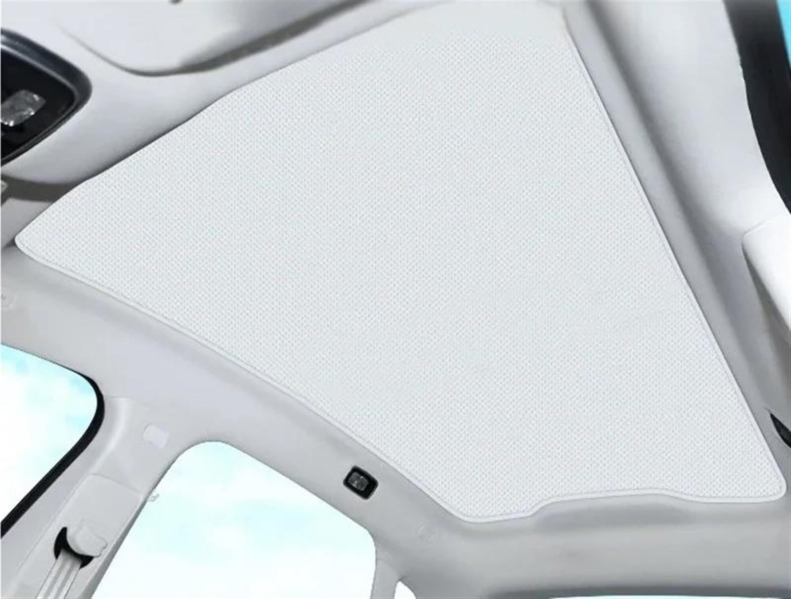 Auto Scheiben Sonnenblende Auto EIS Kristall Schiebedach Sonnenschirm Dachfenster Dach Wärmedämmung Schattierung Innen Zubehör Für Volvo Für C40 2022 2023 2024(Grey) von SCUASKJ