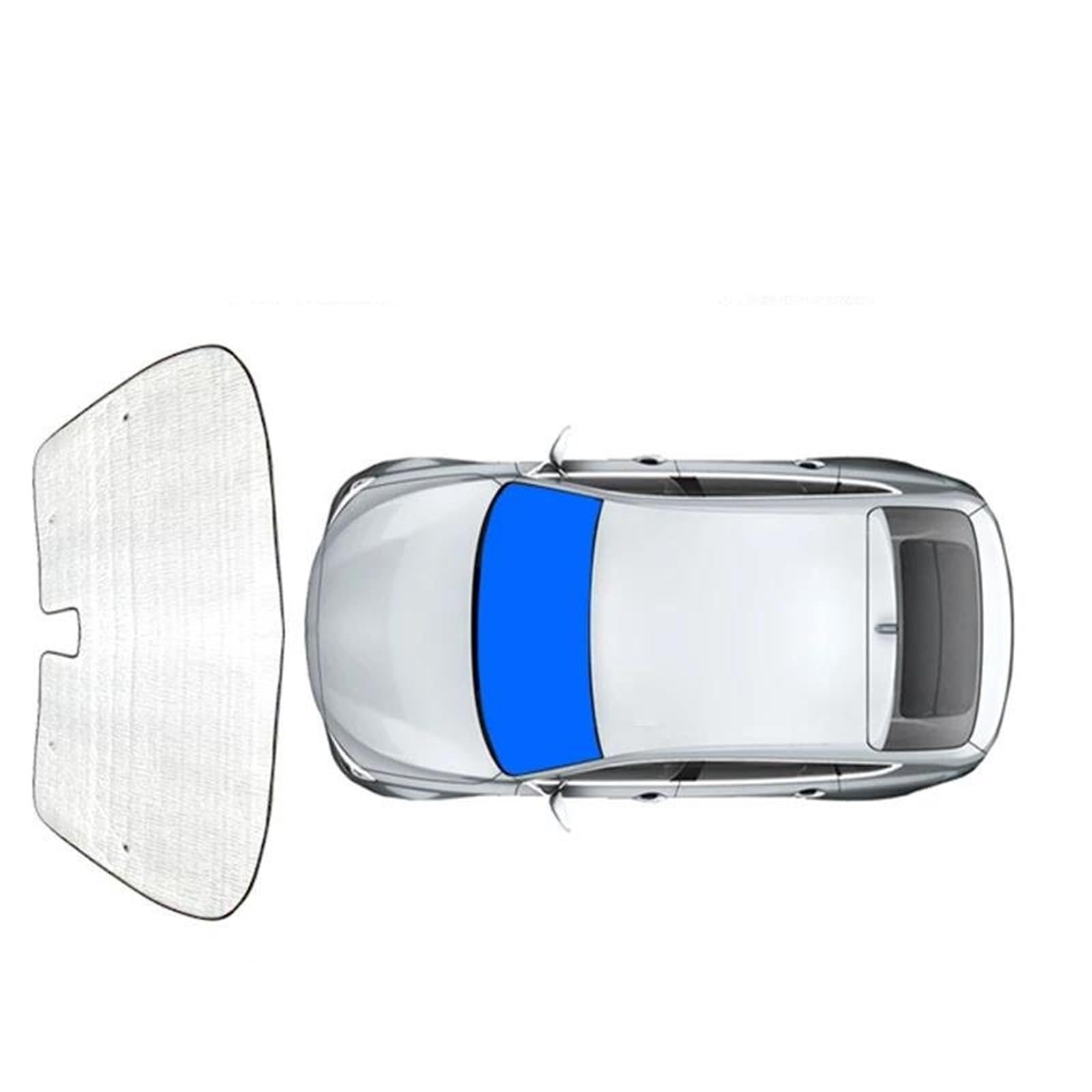 Auto Scheiben Sonnenblende Auto Sonnenschirme UV-Schutz Seitenabdeckung Fenster Vorhang Sonnenschutz Visier Frontscheibe Zubehör Für SMART #1 2023 2024(1pc Front) von SCUASKJ