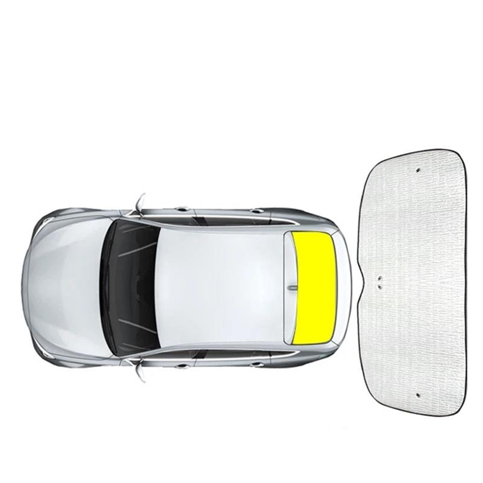 Auto Scheiben Sonnenblende Auto Sonnenschirme UV-Schutz Seitenabdeckung Fenster Vorhang Sonnenschutz Visier Frontscheibe Zubehör Für SMART #1 2023 2024(1pc Rear) von SCUASKJ