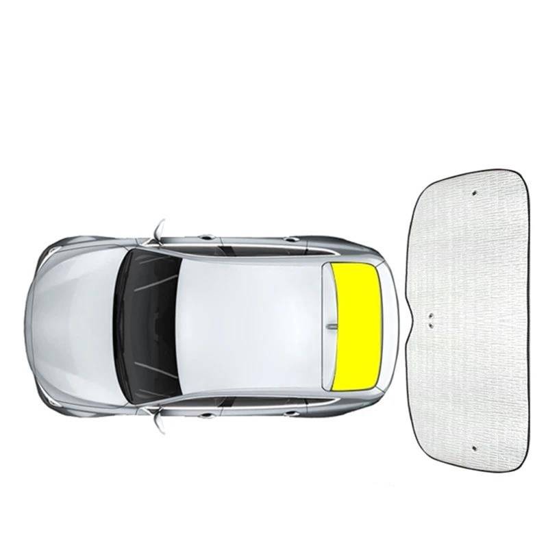 Auto Scheiben Sonnenblende Auto Sonnenschirme UV-Schutz Seitenabdeckung Fenster Vorhang Sonnenschutz Visier Frontscheibe Zubehör Für SMART #1 2023 2024(1pc Rear) von SCUASKJ