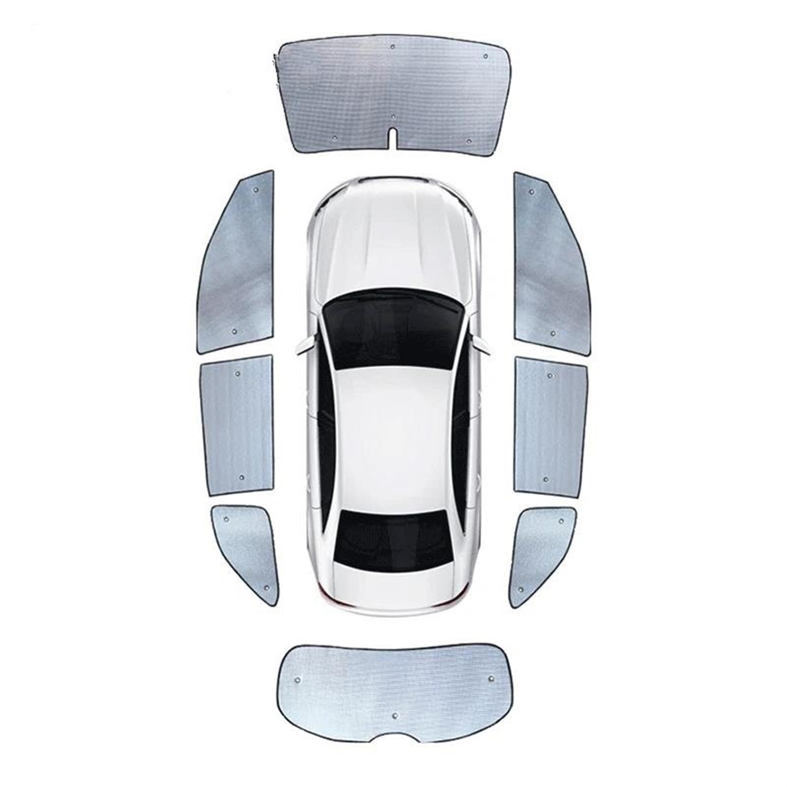 Auto Scheiben Sonnenblende Auto Sonnenschirme UV Schutz Vorhang Sonnenschutz Visier Windschutzscheibe Abdeckung Schützen Privatsphäre Für Chevrolet Für Tracker 2020 2021 2022(Whole Car 1set) von SCUASKJ