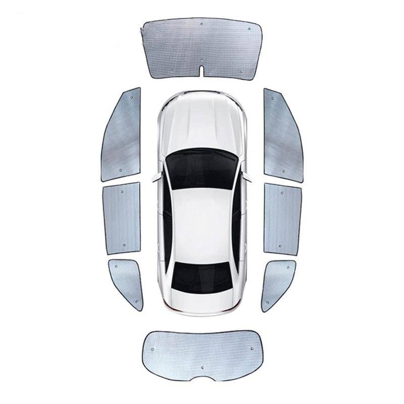 Auto Scheiben Sonnenblende Auto Sonnenschirme UV Schutz Vorhang Sonnenschutz Visier Windschutzscheibe Abdeckung Schützen Privatsphäre Für Chevrolet Für Tracker 2020 2021 2022(Whole Car 1set) von SCUASKJ
