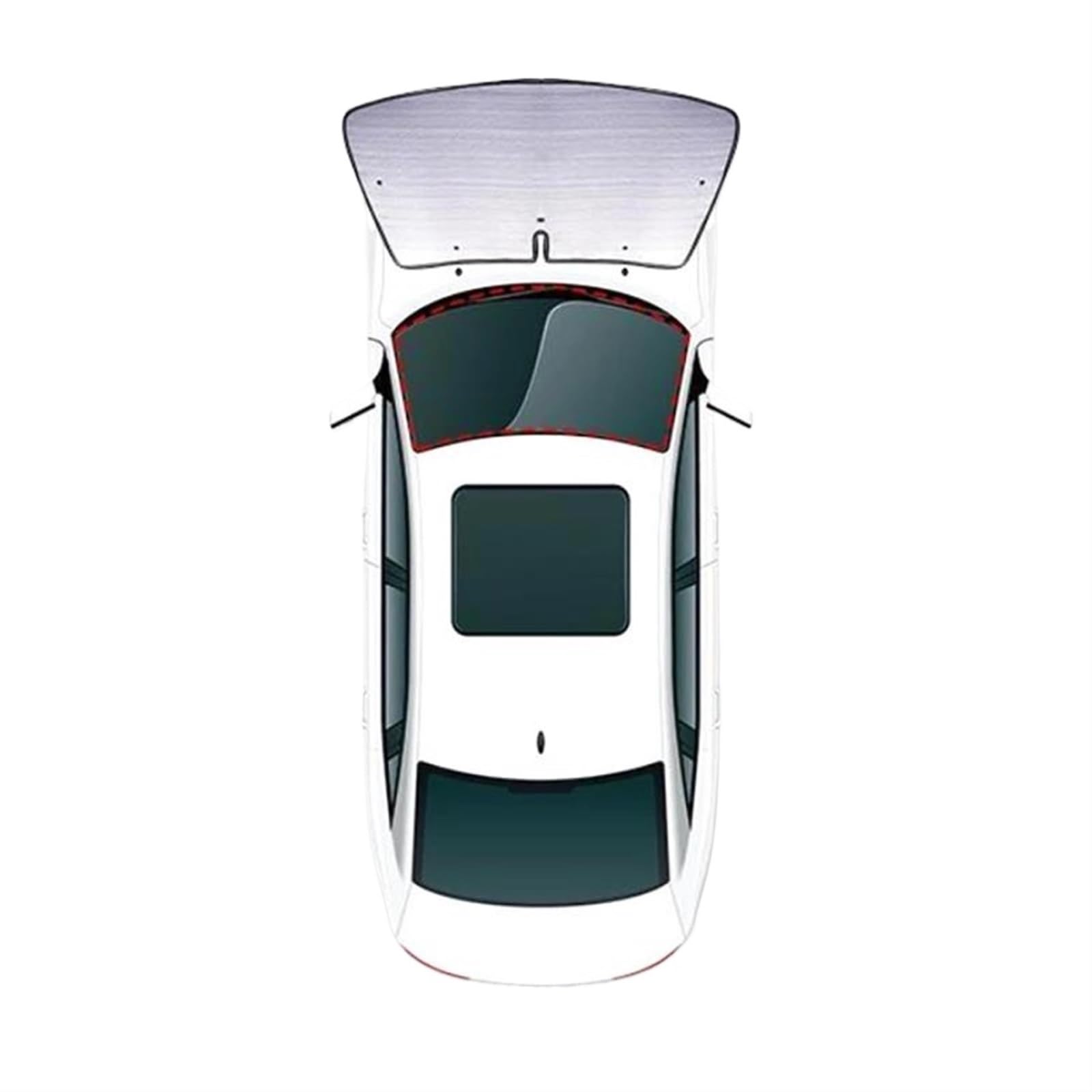 Auto Scheiben Sonnenblende Auto Sonnenschutz UV-Schutz Vorhang Sonnenschutz Visier Frontscheibe Abdeckung Schützen Privatsphäre Zubehör Für BYD Für HAN EV 2022 2023(Front 1Pcs) von SCUASKJ
