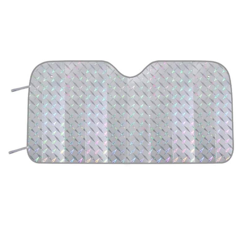Auto Scheiben Sonnenblende Auto Universal Frontscheibe Sonnenschutz Abdeckung Sonnenschutz UV Schutz Vorhang Auto Sonnenschutz Film Windschutzscheibe Visier(130x70cm) von SCUASKJ