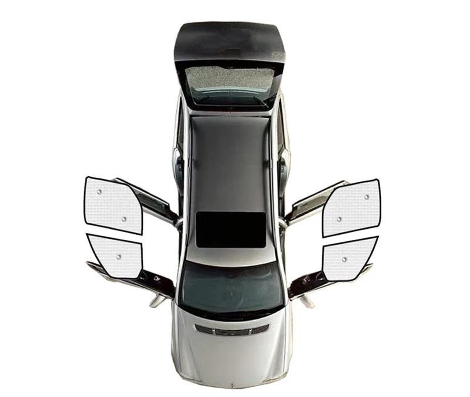 Auto Scheiben Sonnenblende Autofenster-Vollabdeckung Sonnenschutz Windschutzscheiben-Fenster-Sonnenblende Für Ford Für Transit Für Custom Für Tourneo 2012-2018 2019 2020 2021(Front Windows) von SCUASKJ