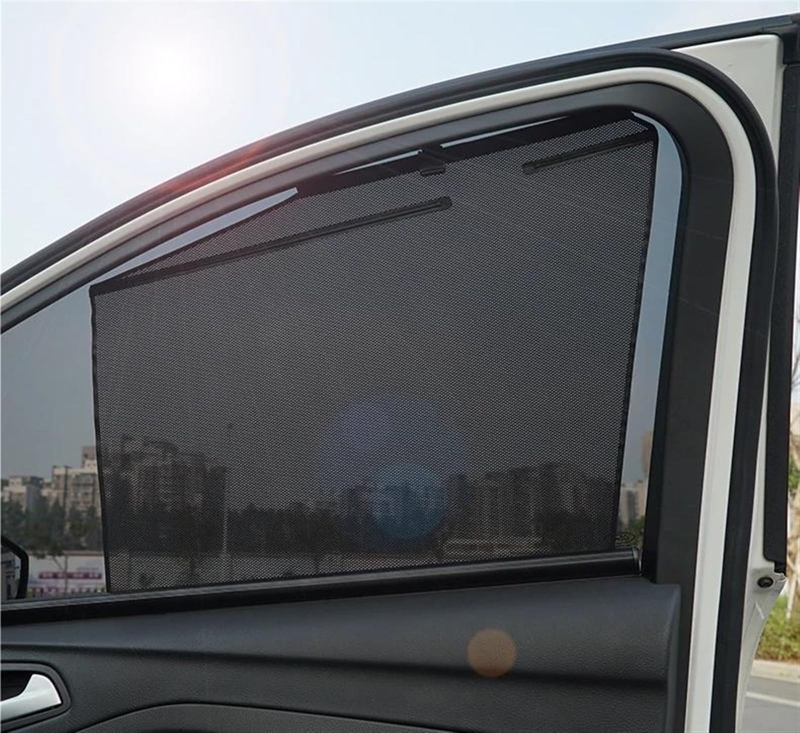 Auto Scheiben Sonnenblende Automatische Hebe Auto Sonnenschirm Seite Fenster Sonnenblende Sonnenschutz Accessiores Auto Vorhang Für Toyota Für RAV4 XA50 2022 2021 2020(Front 2 pcs) von SCUASKJ