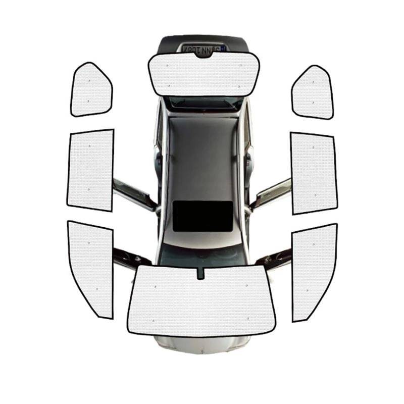 Auto Scheiben Sonnenblende Für Toyota Für Land Für Cruiser Für Prado J150 FJ150 LC150 2010-2016 2017 2018 2019 Volle Abdeckung Sonnenschirme Sonnenblende Windschutzscheiben(All Sunshades) von SCUASKJ