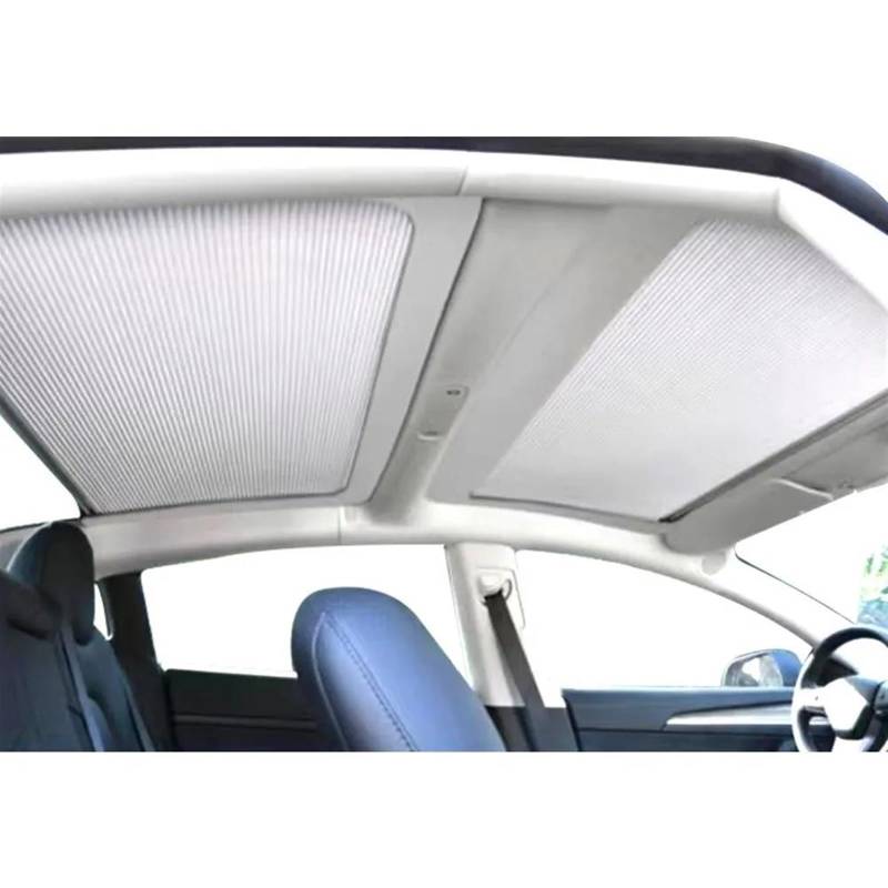 Auto Scheiben Sonnenblende Sonnenschutz Net Vorne Und Hinten Schiebedach Pads Praktische Faltbare Sonnenschirm Auto Innen Für Tesla Für Modell 3 2022 2023 von SCUASKJ