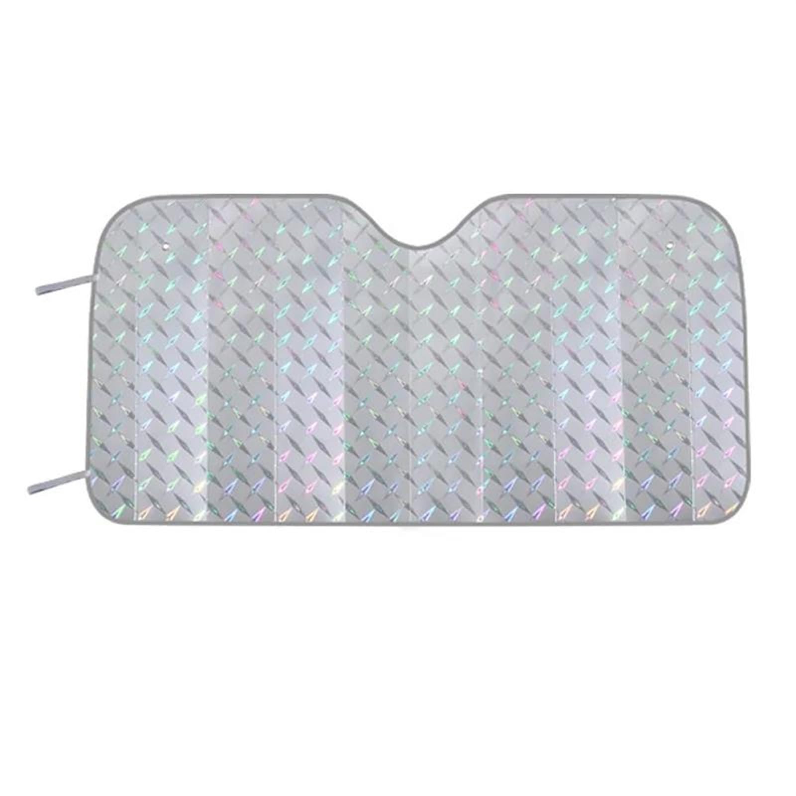 Auto Scheiben Sonnenblende Universal Sommer Verdickt Auto Sonnenschirm Faltbare Front Sonnencreme Wärmedämmung Sonnenschirm Auto Sonnenschutz Vorhänge(130x70cm) von SCUASKJ