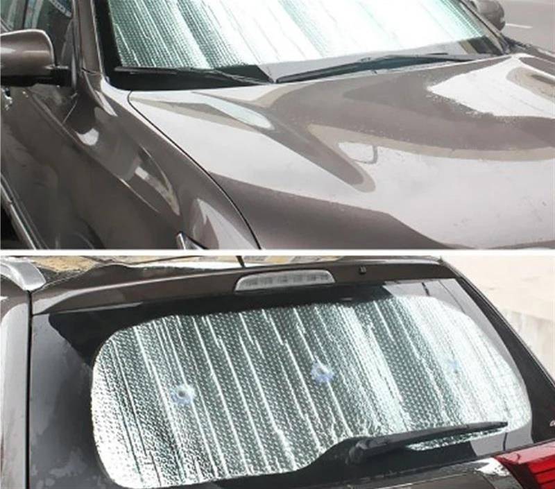 Auto Scheiben Sonnenblende Volle Abdeckung Sonnenschirme Auto Sonnenschutz Windschutzscheiben Seite Fenster Visier Für Mitsubishi Für Outlander 2016 2017 2018 2019 2020 2021(Front and Rear) von SCUASKJ