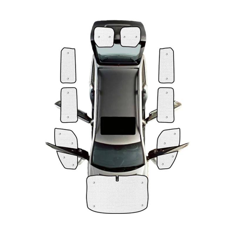 Auto Scheiben Sonnenblende Volle Abdeckungen Sonnenschirme Auto Sonnenschutz Windschutzscheiben Fenster Visier Für Ford Für Transit 2012-2016 2017 2018 2019 2020 2021 2022(All Sunshades) von SCUASKJ