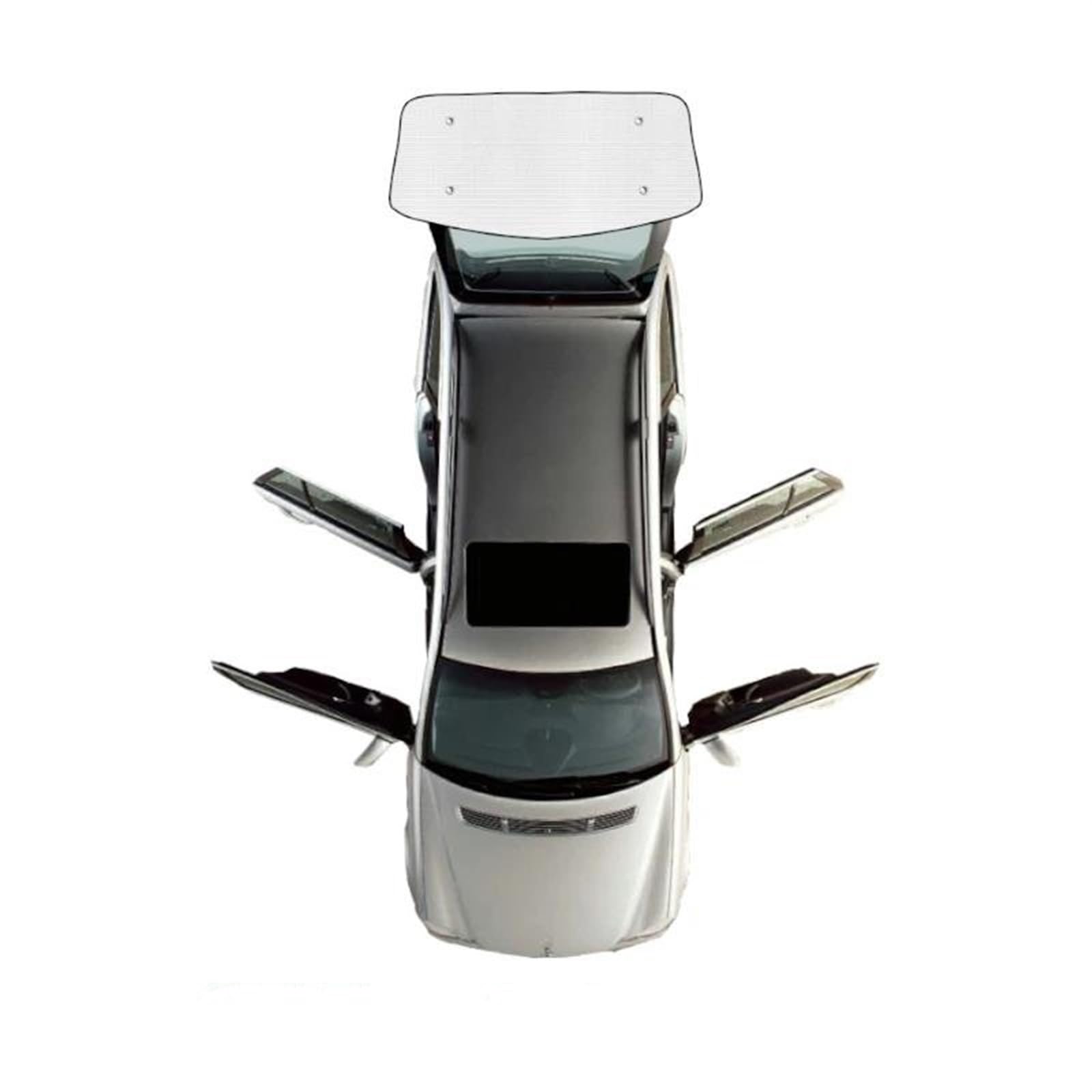 Auto Scheiben Sonnenblende Volle Abdeckungen Sonnenschirme Auto Sonnenschutz Windschutzscheiben Seite Fenster Visier Für Hyundai Für Santa Fe DM 2013 2014 2015 2016 2017(Rear Windshield) von SCUASKJ