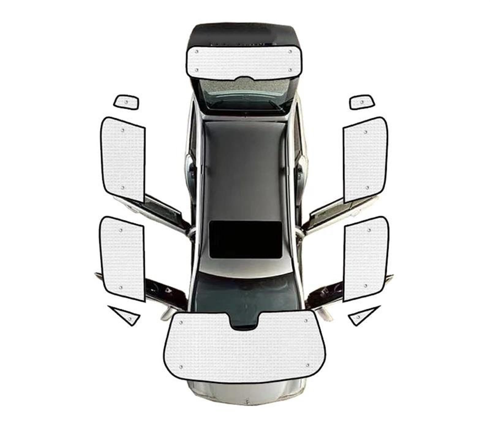 Auto Scheiben Sonnenblende Vollständige Abdeckung Sonnenschirm Für Jeep Für Renegade 2014-2017 2018 2019 2020 2021 2022 2023 Sonnenschirme Abdeckung Fenster Vorhänge UV-Schutz(All Sunshades) von SCUASKJ
