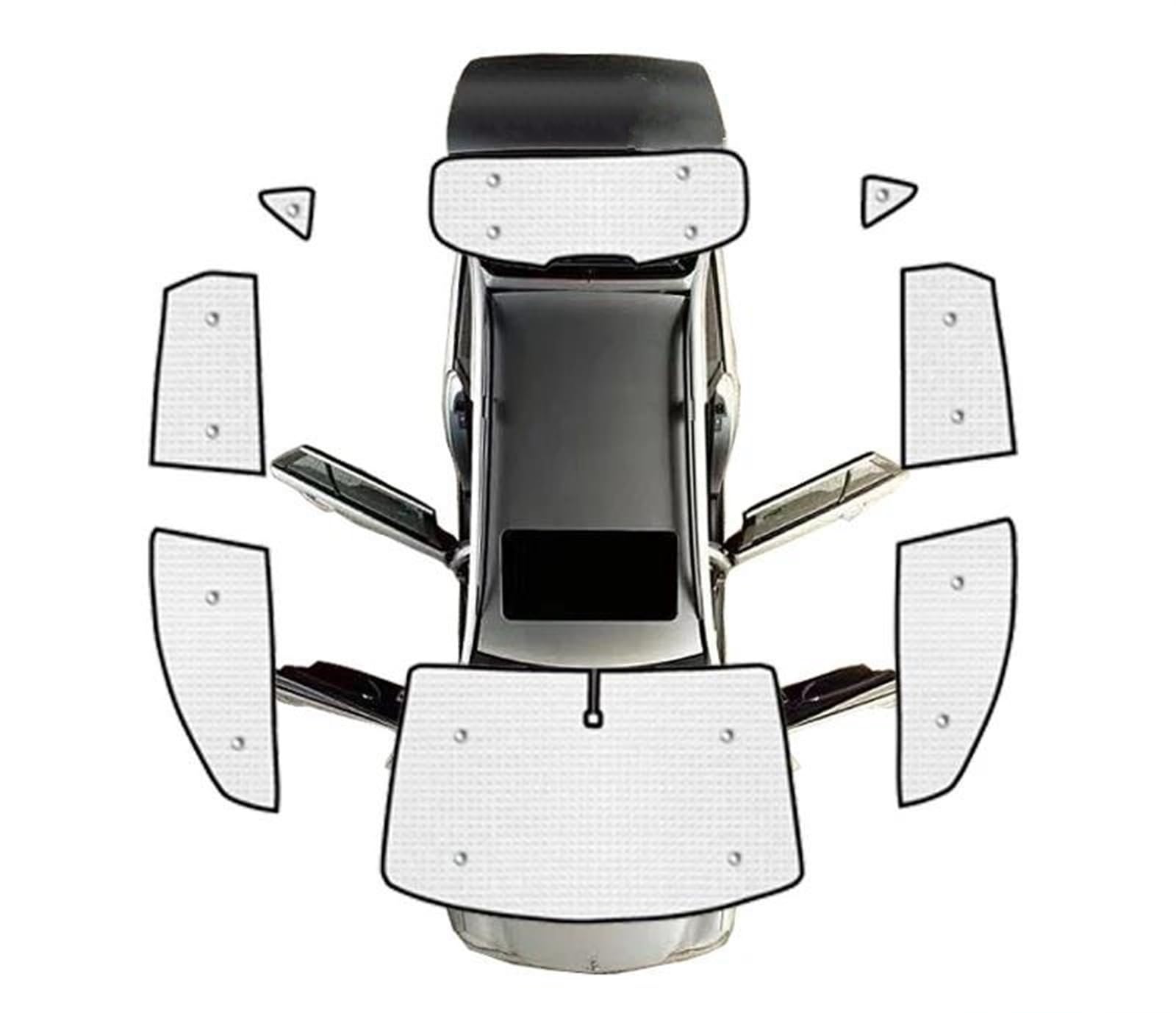 Auto Scheiben Sonnenblende Vollständige Abdeckung Sonnenschirme Anti-Uv Windows Sonnenschutz Visiere Windschutzscheibe Für Nissan Für Qashqai Acenta J10 2007-2011 2012 2013(All Sunshades) von SCUASKJ