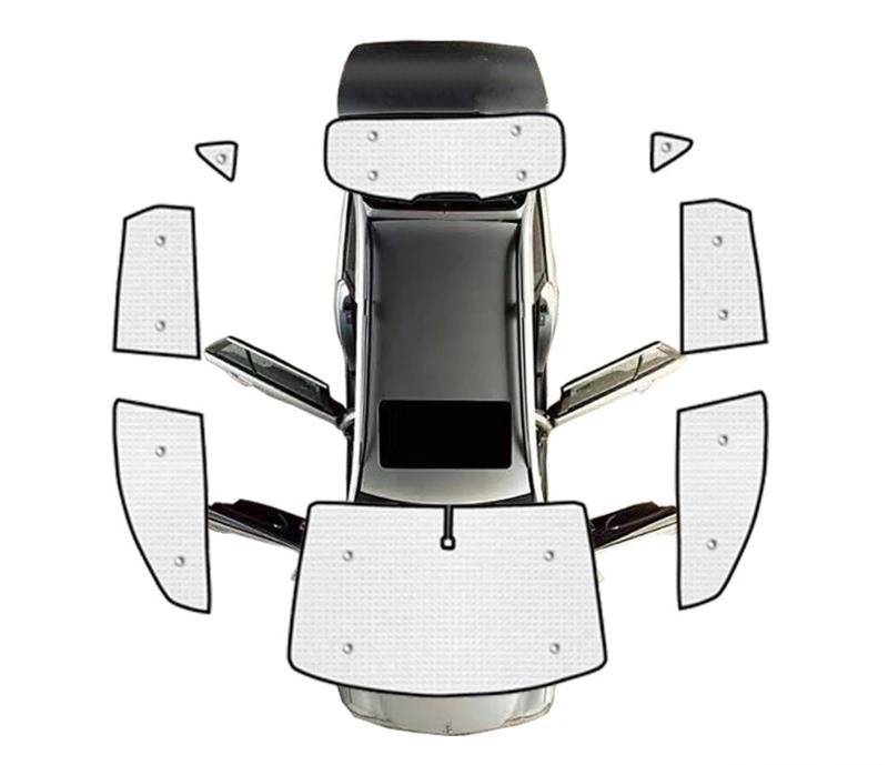 Auto Scheiben Sonnenblende Vollständige Abdeckung Sonnenschirme Anti-Uv Windows Sonnenschutz Visiere Windschutzscheibe Für Nissan Für Qashqai Acenta J10 2007-2011 2012 2013(All Sunshades) von SCUASKJ