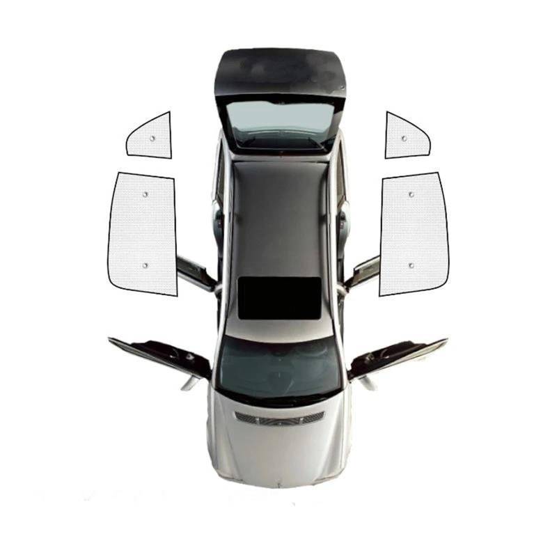 Auto Scheiben Sonnenblende Vollständige Abdeckung Sonnenschirme Sonnenschutz Windschutzscheiben Seitenfenster Visier Für Peugeot 3008 2 P84 2016 2017 2018 2019 2020 2021 2022(Rear Windows) von SCUASKJ