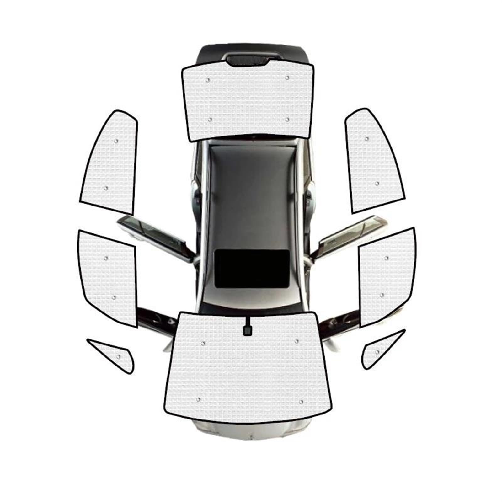Auto Scheiben Sonnenblende Vollständige Abdeckung Sonnenschirme Sonnenschutz Windschutzscheiben Seitenfenster Visier Für Peugeot 307 2001-2005 2006 2007 2008 2009 2010 2011(All Sunshades) von SCUASKJ