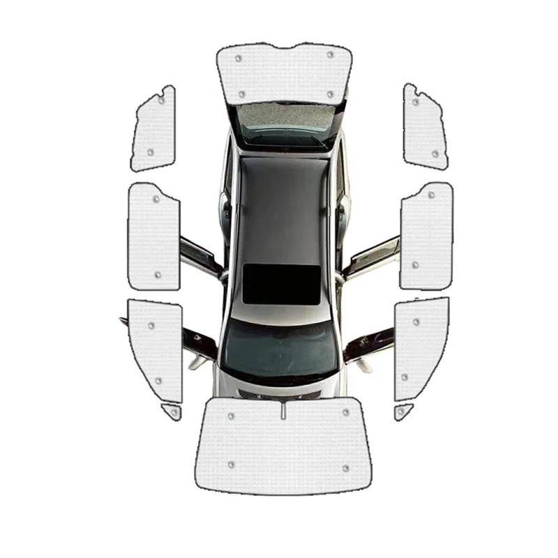 Auto Scheiben Sonnenblende Vollständige Abdeckung Sonnenschirme Sunproof Shade Covers Fenster Visier Für Toyota Für Sienna XL30 XL40 2011-2014 2015 2016 2017 2018 2019 2020(All Sunshades) von SCUASKJ
