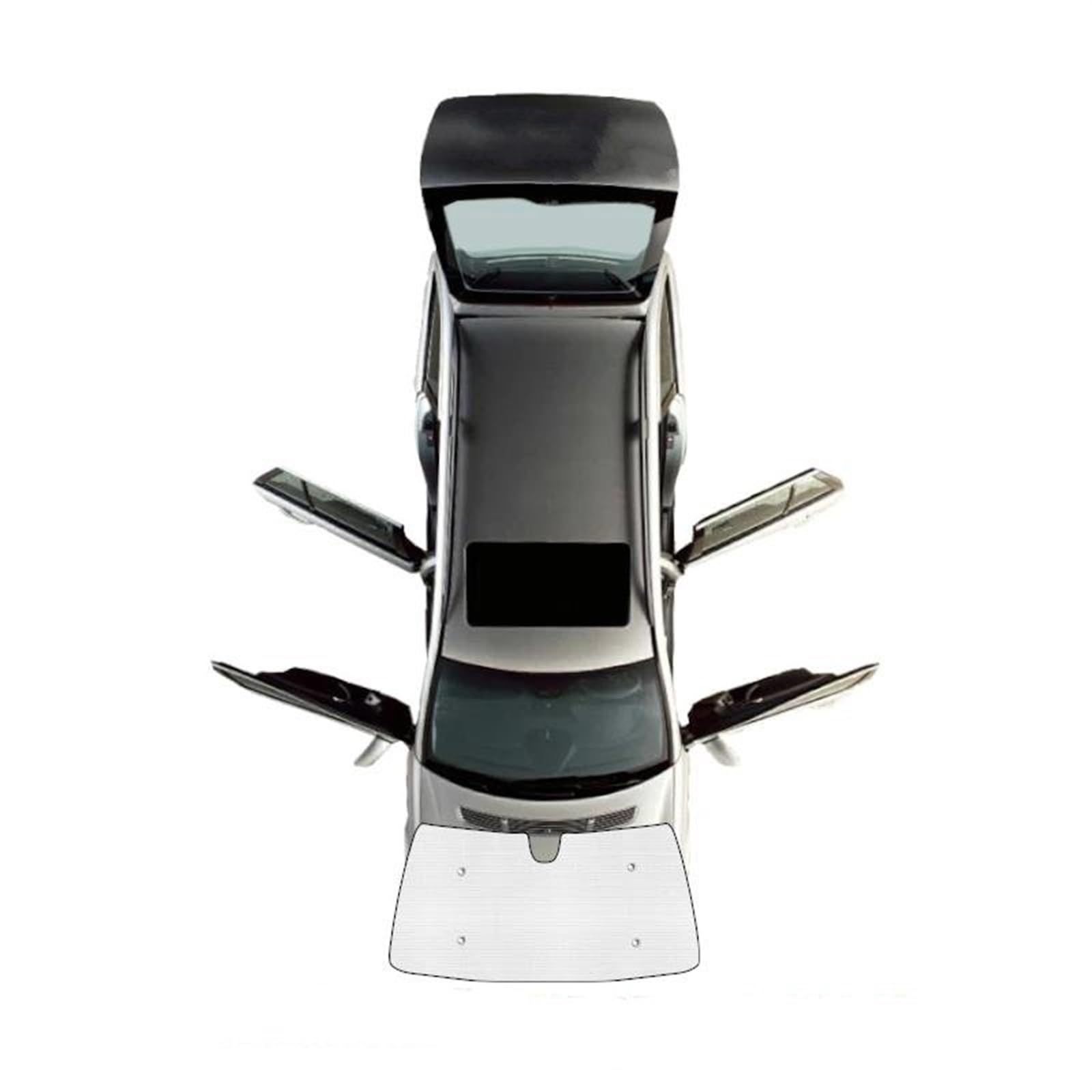 Auto Scheiben Sonnenblende Vollständige Abdeckung Sonnenschirme Sunproof Shade Covers Fenster Visiere Für Hyundai Für Starex H-1 Huiyi IMax 2007 2008-2013 2014 2015 2016 2017(Front Windshield) von SCUASKJ