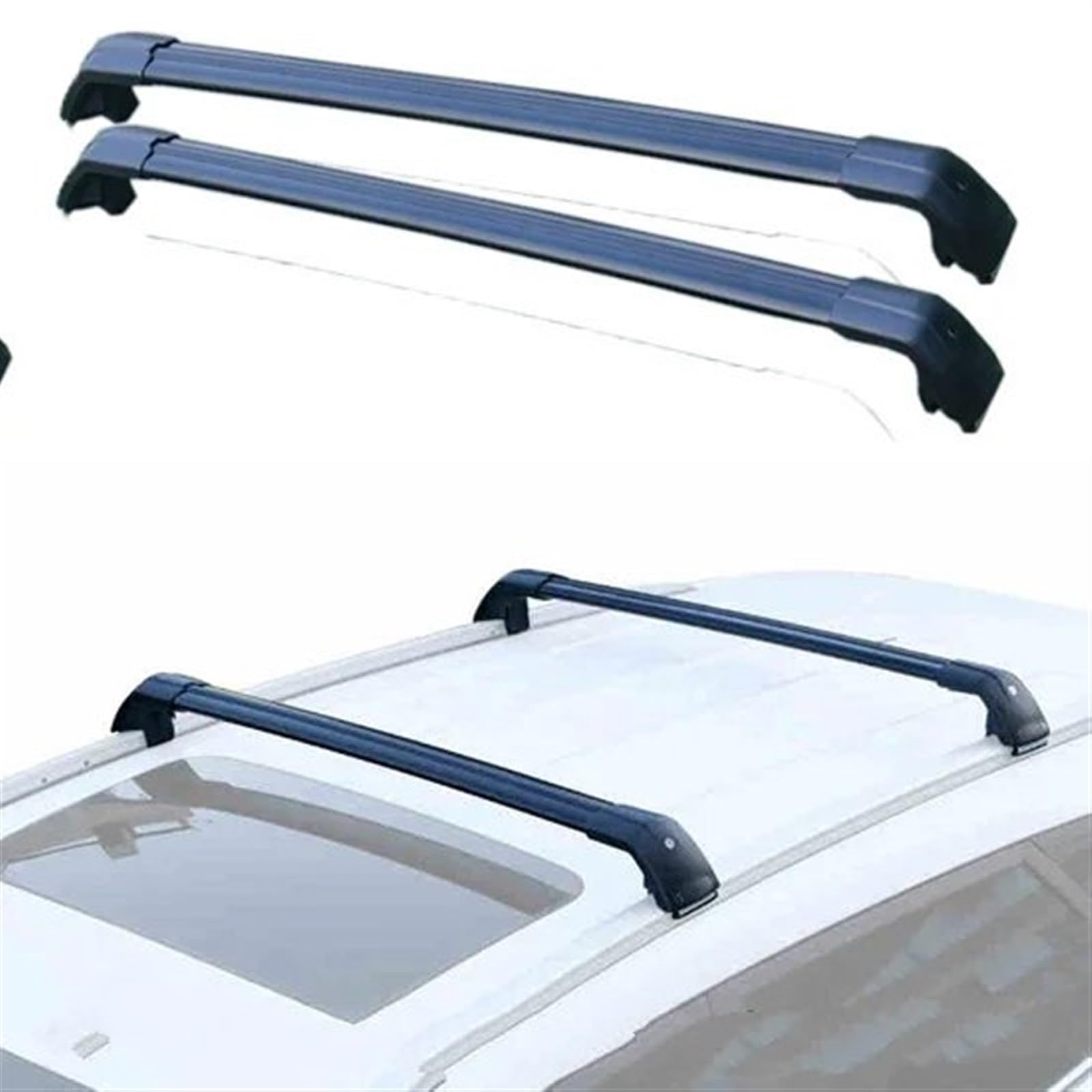 Dachträger, Seitenträger Querträger Dachträger Gepäck Für Mitsubishi Für Outlander III (GG_W, GF_W, ZJ) 2012 2013 2014 2015 2016 2017 2018 2019 2020 Dachträger Relingträger(B) von SCUASKJ