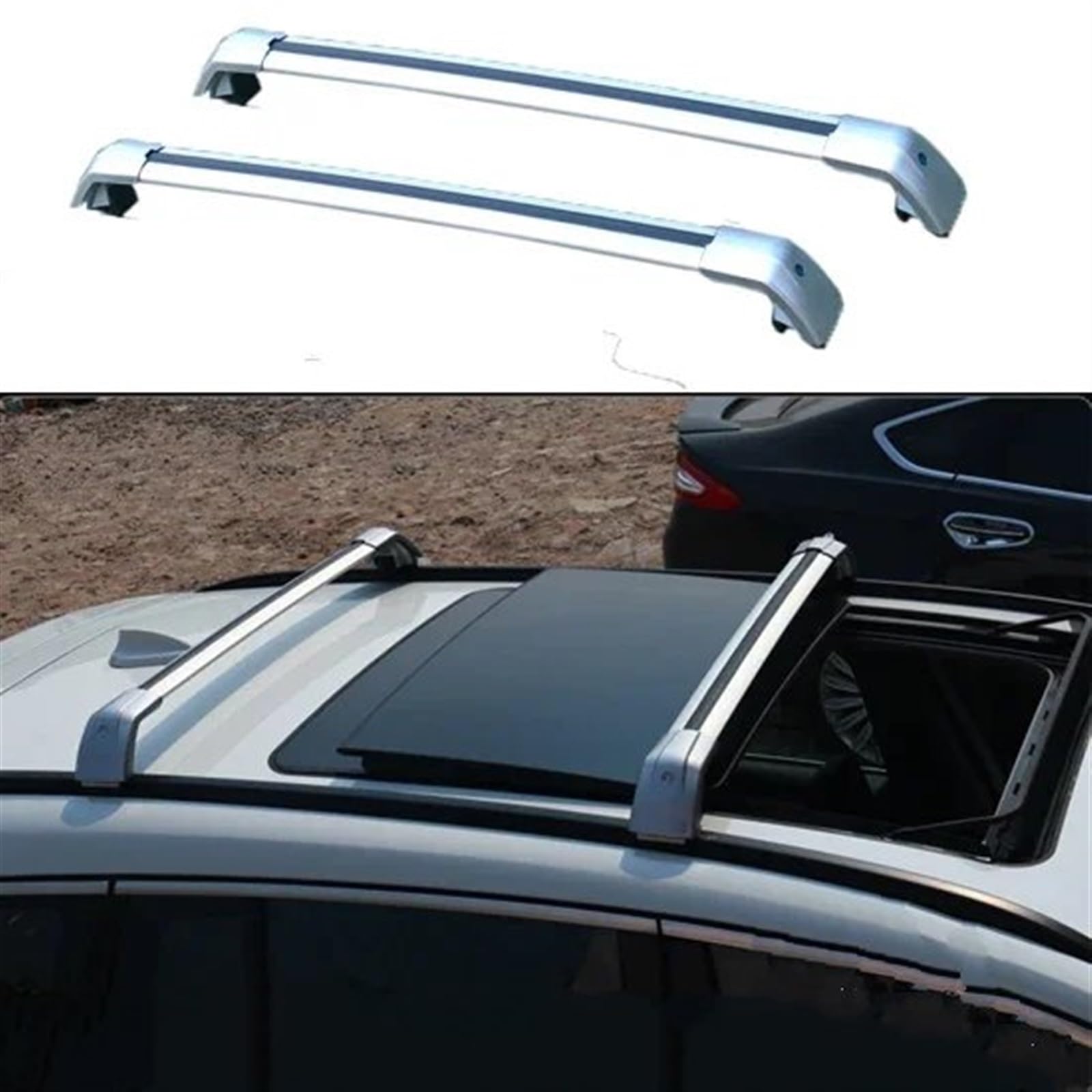Dachträger, Seitenträger Querträger Dachträger Gepäck Für Mitsubishi Für Outlander III (GG_W, GF_W, ZJ) 2012 2013 2014 2015 2016 2017 2018 2019 2020 Dachträger Relingträger(C) von SCUASKJ