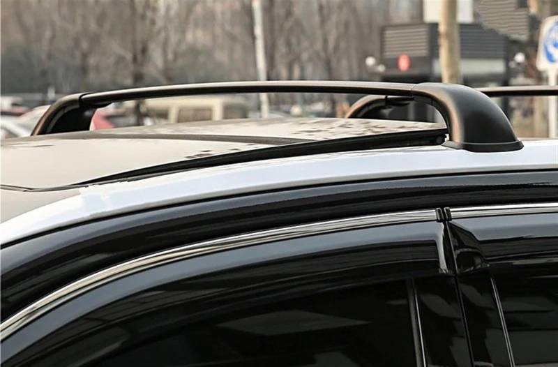 Für Toyota Für Kluger Für Highlander UX50 2015 2016 2017 2018 2019 2020 3th 2Pcs Dach Bars Seite Bars Kreuz Schienen Dach Rack Gepäck Dachträger Relingträger(Schwarz) von SCUASKJ