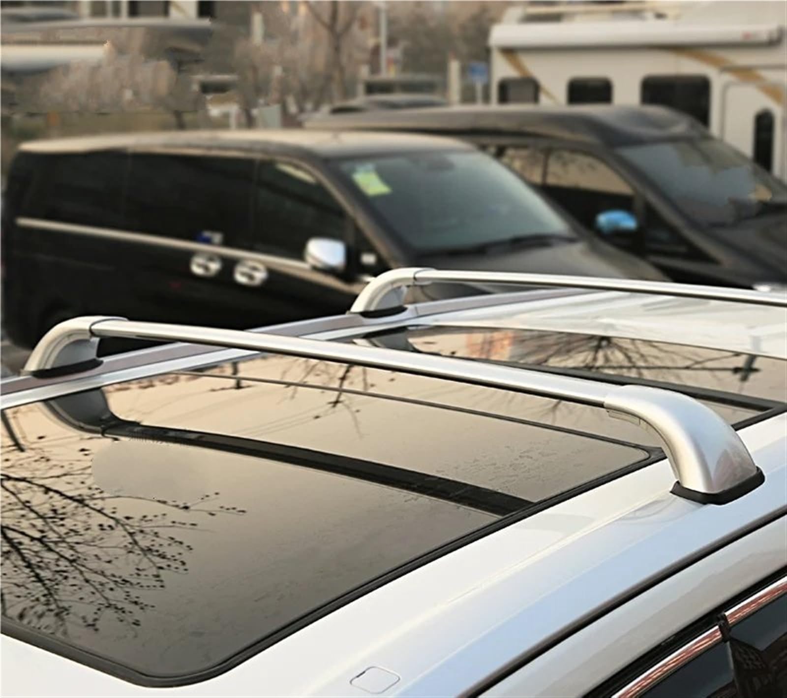 Für Toyota Für Kluger Für Highlander UX50 2015 2016 2017 2018 2019 2020 3th 2Pcs Dach Bars Seite Bars Kreuz Schienen Dach Rack Gepäck Dachträger Relingträger(Silber) von SCUASKJ